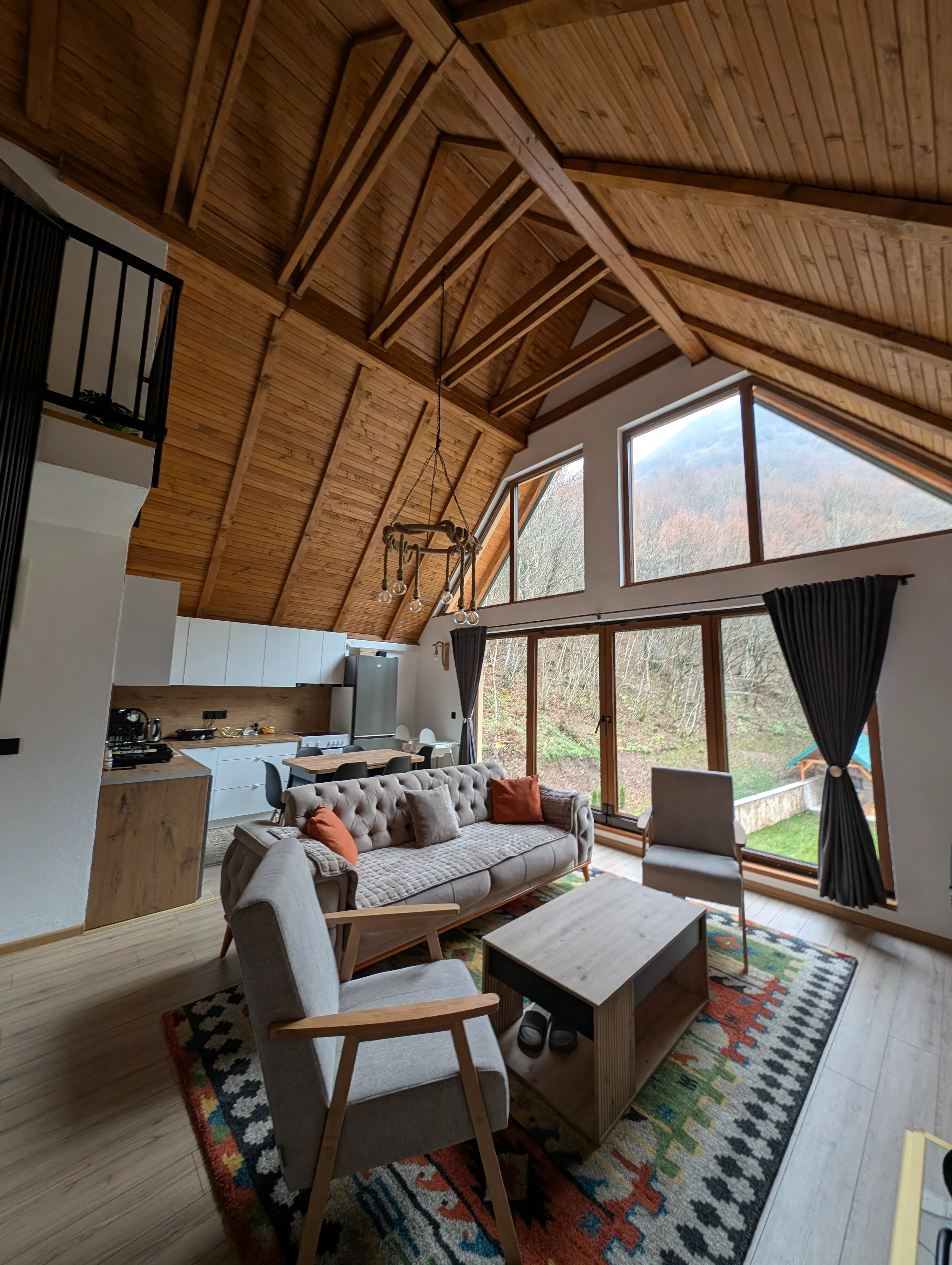 Bedroom with mountain views